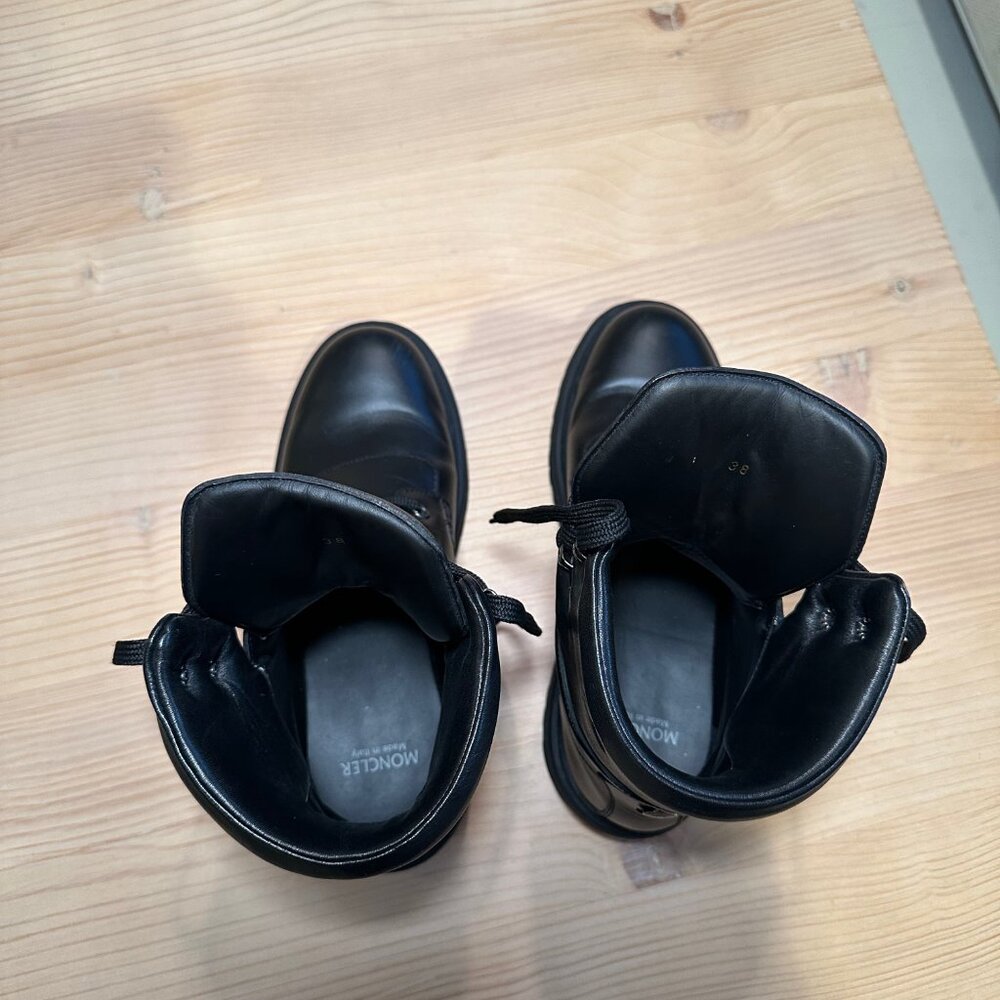 Moncler Combat Boots - Black (Women's EU 38/Size 8) - Picture 7 of 13